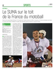 Le SUMA sur le toit de la France du motoball.