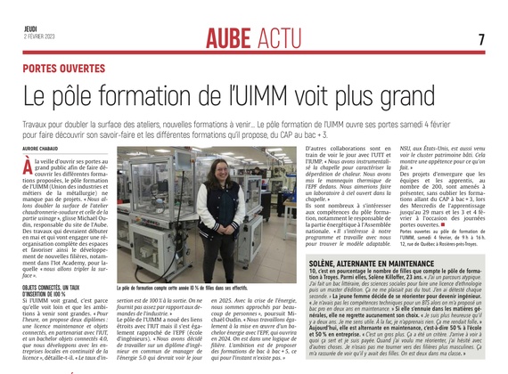 Le pôle formation UIMM voit plus grand