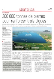 200 000 tonnes de pierres pour renforcer trois digues du lac d’Orient