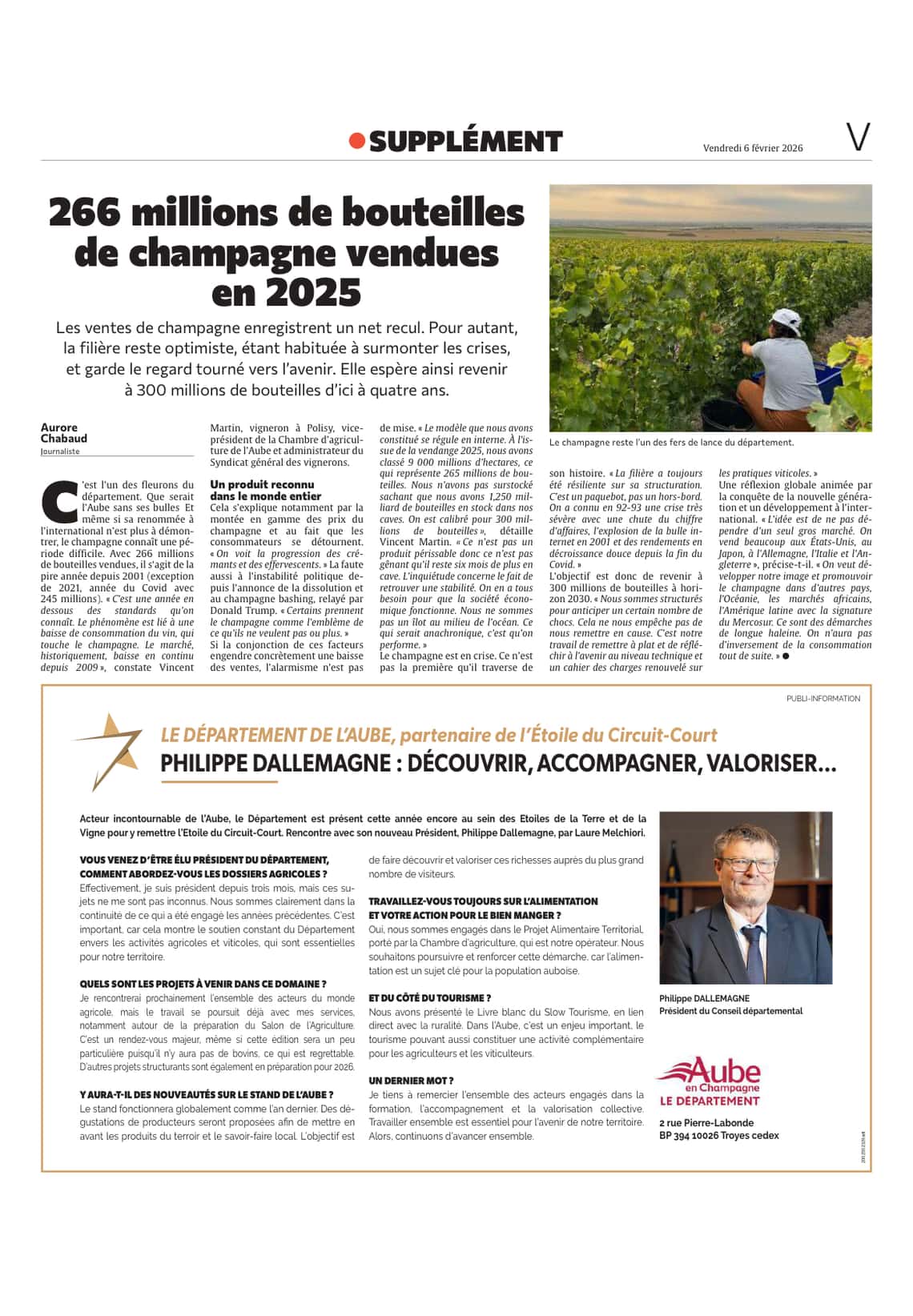 Supplément spécial « Les étoiles de la Terre et de la Vigne »