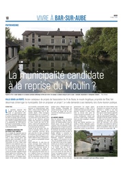 La municipalité de Ville-sous-la-Ferté candidate à la reprise du moulin ?
