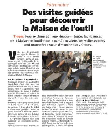 Des visites guidées pour découvrir la Maison de l’outil et de la pensée ouvrière