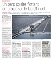 Un parc solaire flottant en projet sur le lac d'Orient.