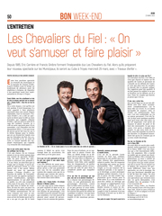 Les Chevaliers du Fiel: «On veut s’amuser et faire plaisir»