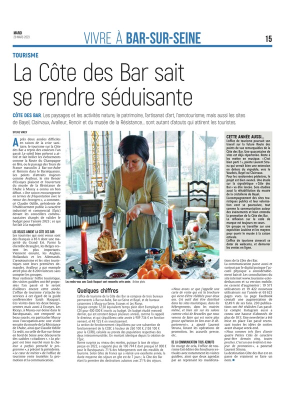 La Cote des Bars sait se rendre séduisante !