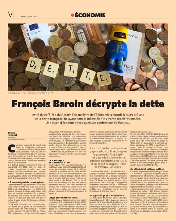 François Baroin décrypte la dette !