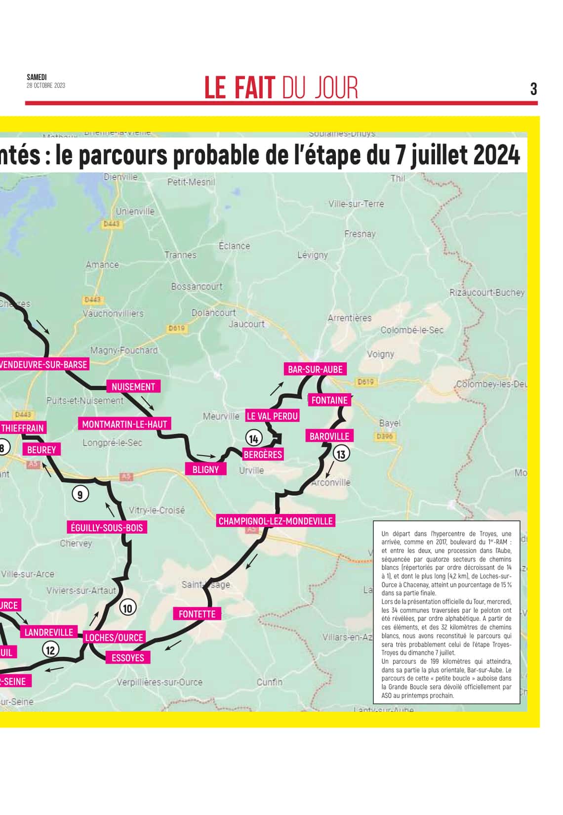 Tour de France 2024 dans l’Aube