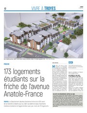 173 logements étudiants sur la friche de l’avenue Anatole-France à Troyes