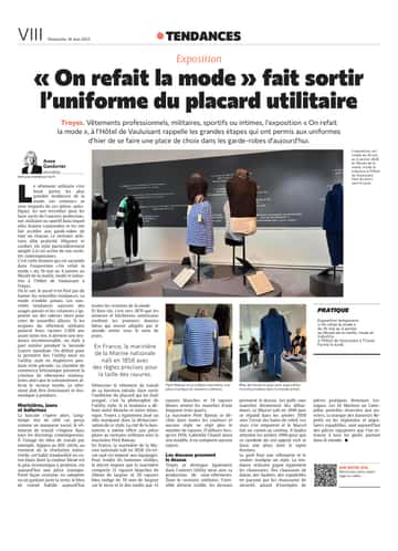 « On refait la mode » fait sortir l’uniforme du placard utilitaire