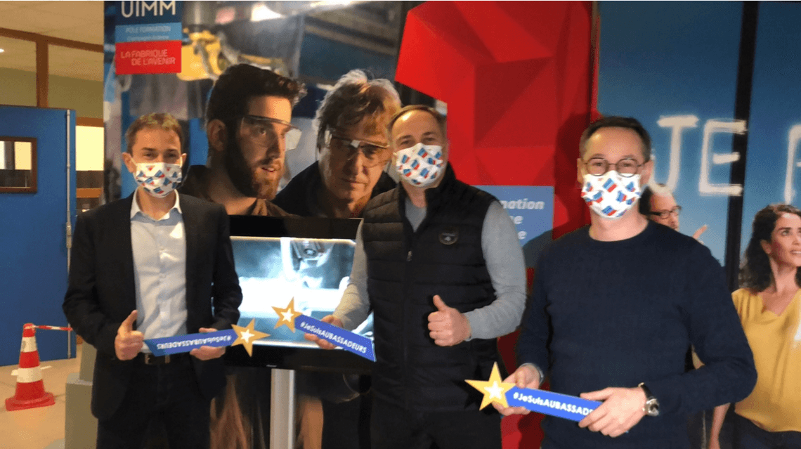 Visite de soutien au Pôle Formation de l'UIMM Troyes