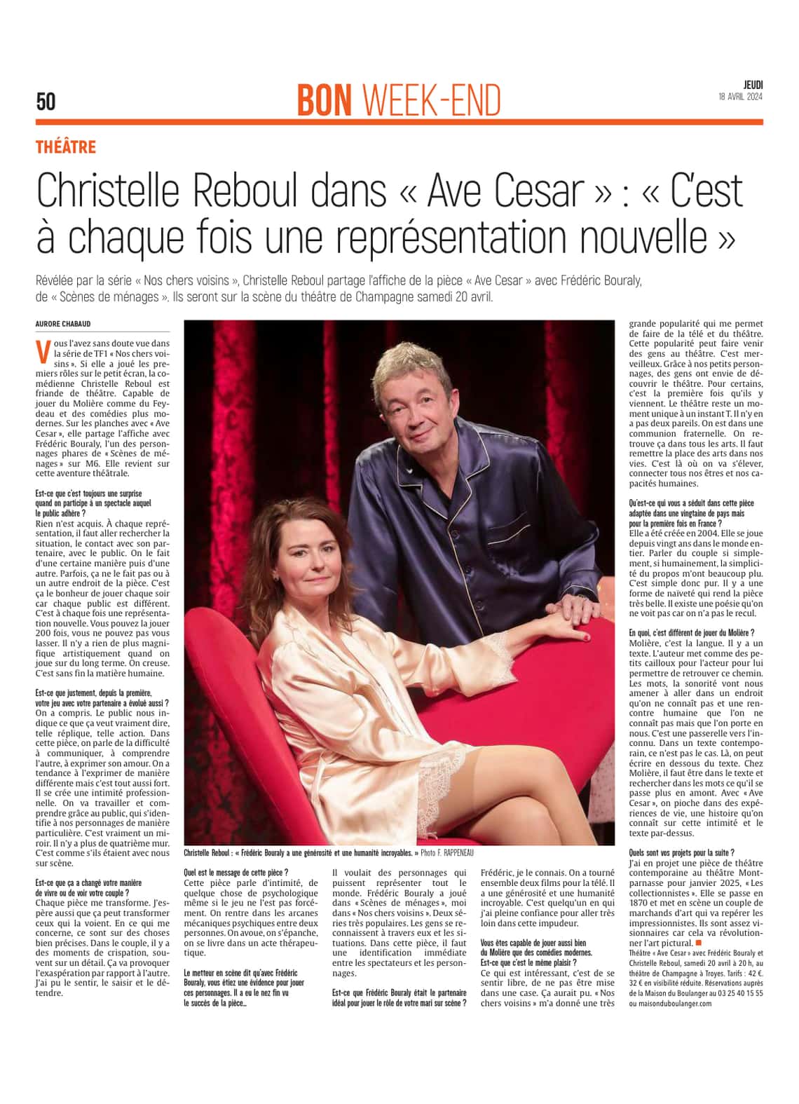 Christelle Reboul dans « Ave Cesar »