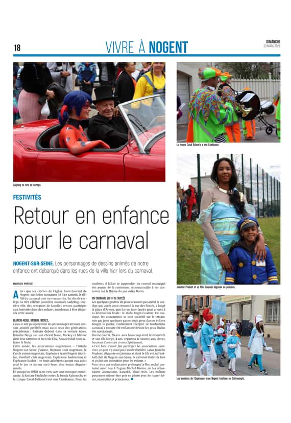 Les Nogentais sont retombés en enfance au carnaval !