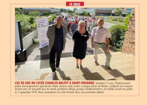 Les 50 ans du lycée Charles-Baltet à Saint-Pouange