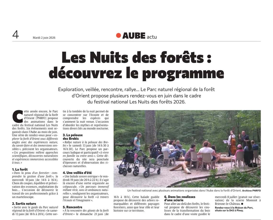 Les Nuits des forêts : découvrez les événements organisés dans l’Aube