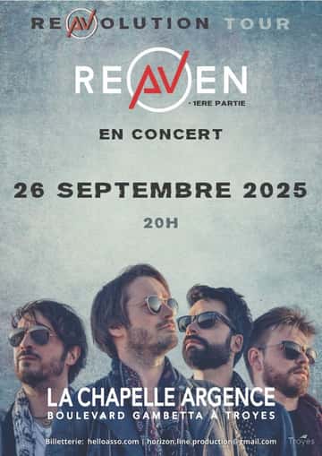 Nouveau concert REAVOLUTION TOUR by REAVEN, pépites Aubassadeurs.