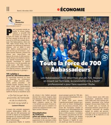 Toute la force de 700 Aubassadeurs !