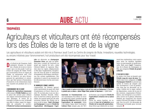 Agriculteurs et viticulteurs ont été récompensés !