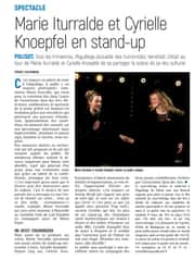 Marie Iturralde et Cyrielle Knoepfel en stand-up à l’Aiguillage de Polisot