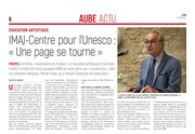 IMAJ – Centre pour l’Unesco : « Une page se tourne »