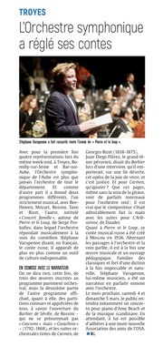 L'Orchestre symphonique de l'Aube à réglé ses contes.