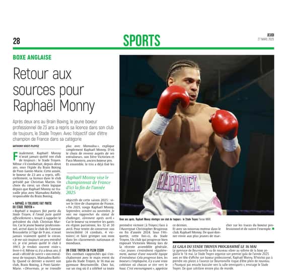 Retour aux sources pour Raphaël Monny Pépite Aubassadeurs.