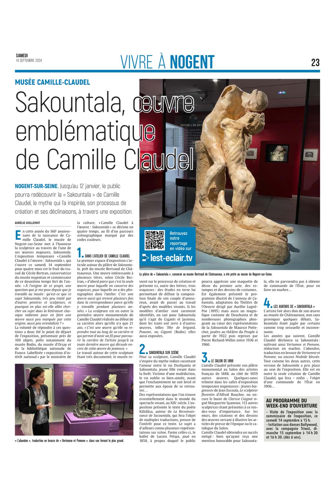 Sakountala, œuvre emblématique de Camille Claudel