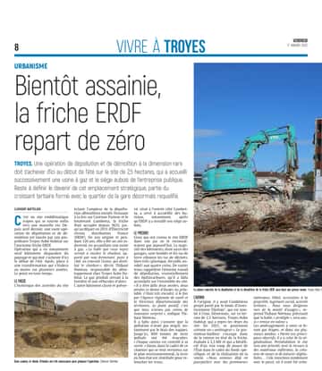 Bientôt assainie, la friche ERDF repart de zéro.