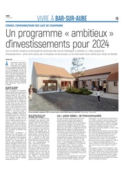 Un programme d’investissements « ambitieux » en 2024