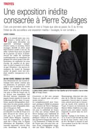 Une exposition inédite consacrée à Pierre Soulages à Troyes