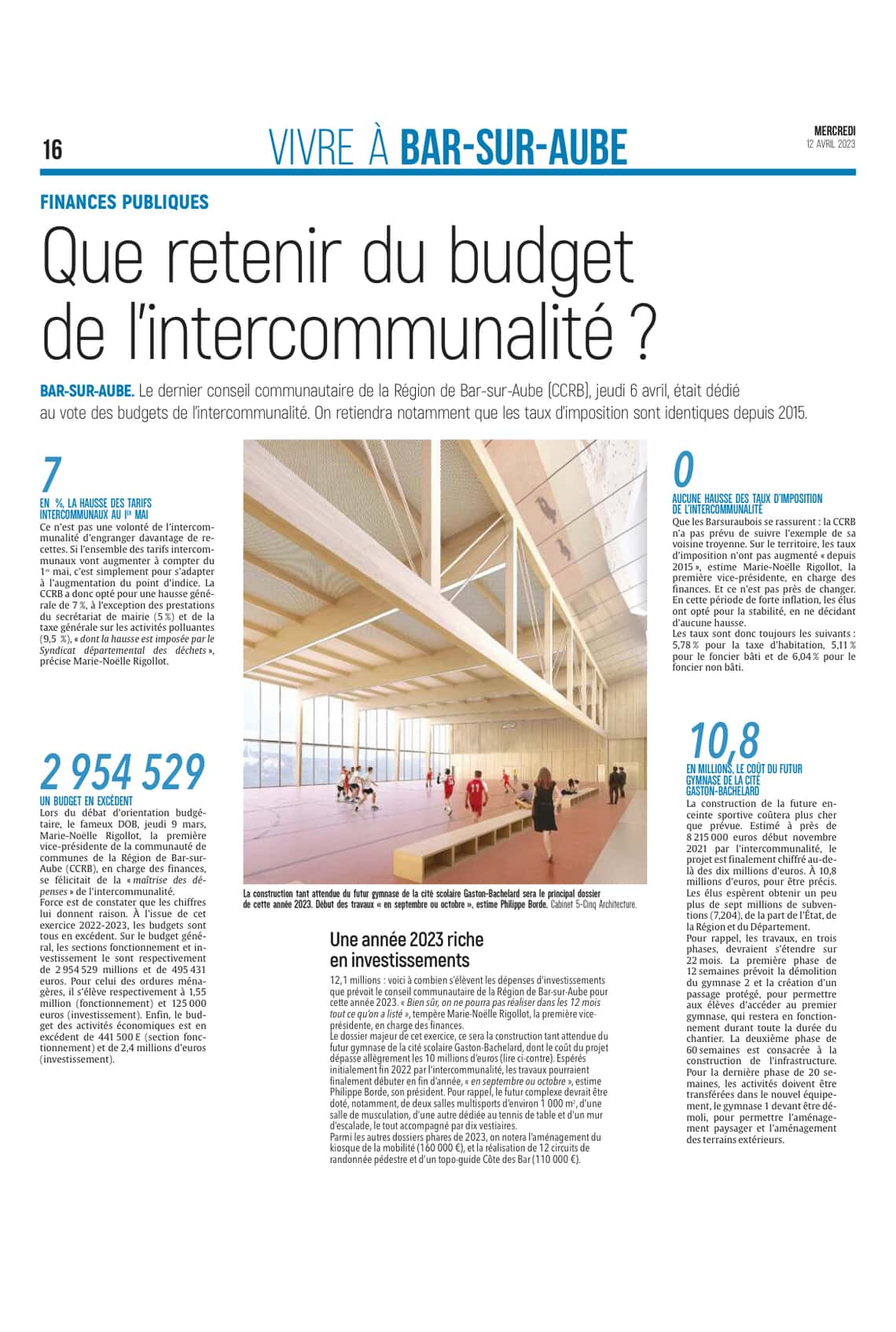 Région de Bar-sur-Aube : que retenir du budget de l’intercommunalité ?