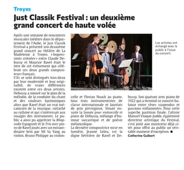 Just Classik Festival : un deuxième grand concert de haute volée