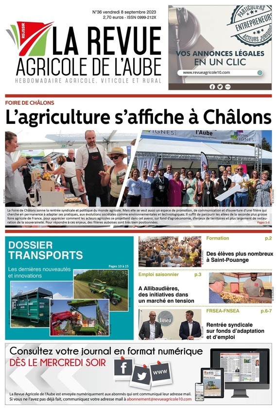 Terres et Vignes et des acteurs du monde agricole s'affichent à Châlons