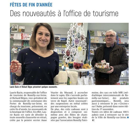 Des nouveautés à l'office de Tourisme