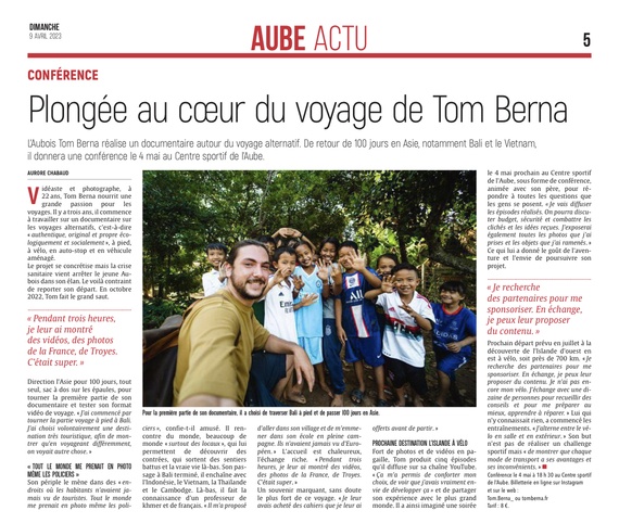 De l’Aube à l’Asie, plongée au cœur du voyage de Tom Berna.
