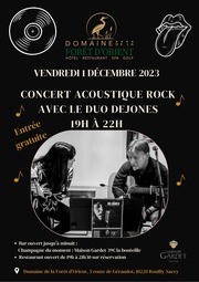 Concert acoustique rock au Domaine de la Forêt d'Orient.