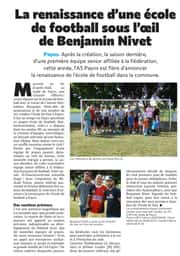 La renaissance d’une école de football sous l'oeil de Benjamin Nivet