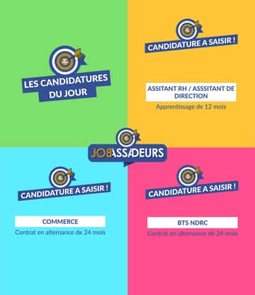 N'oublie pas : JOBASSADEURS est tous les jours gratuitement à ta disposition.