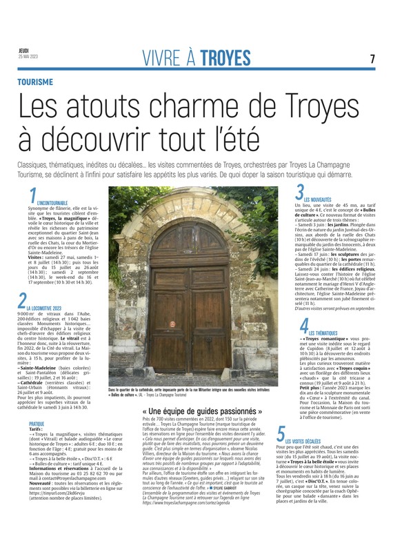 Les 5 atouts charme de Troyes à découvrir tout l’été.