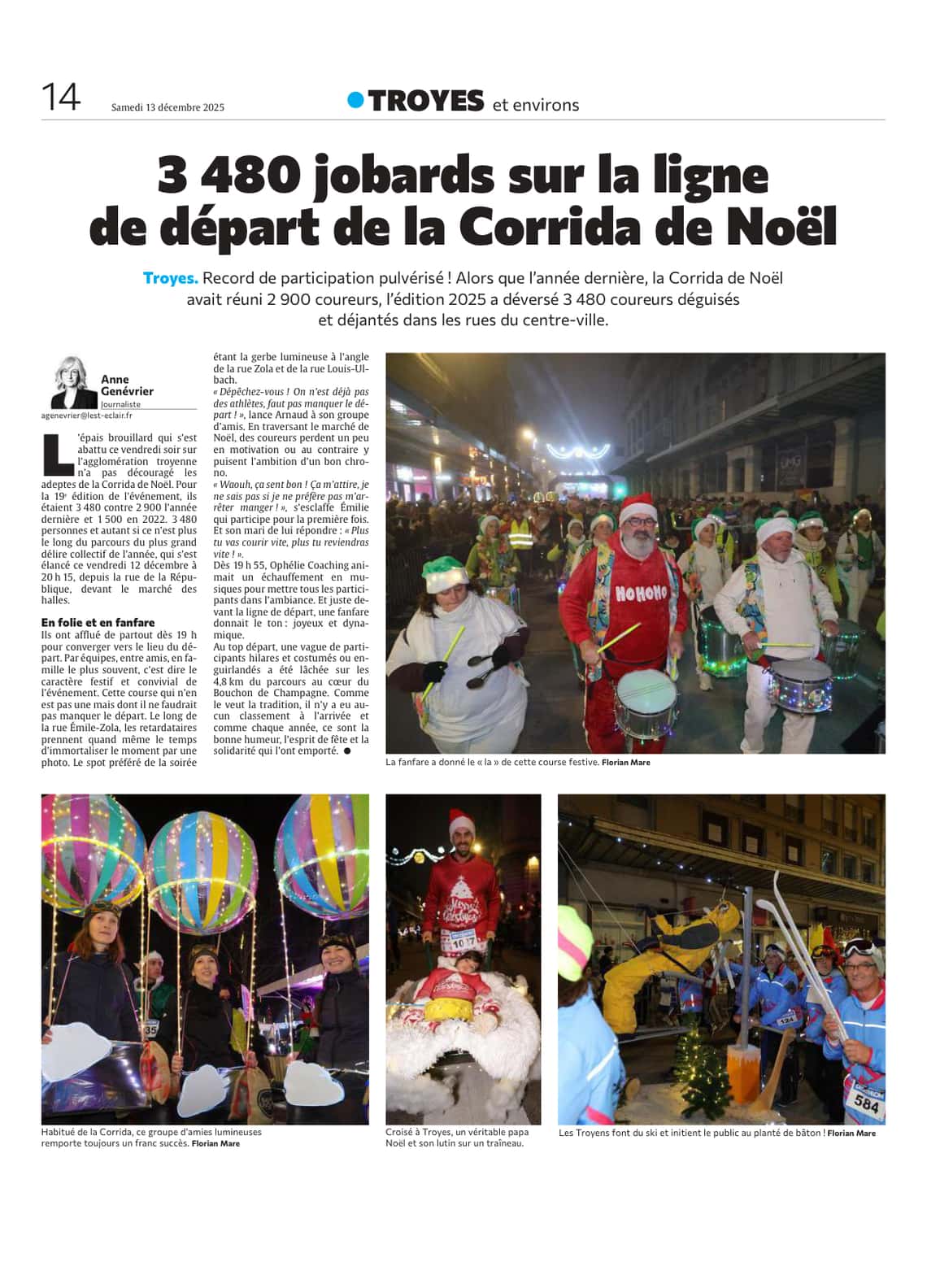 3 480 jobards sur la ligne de départ de la Corrida de Noël !