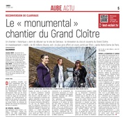 Le monumental chantier du Grand Cloître.