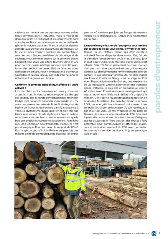 CCI MAG : Pierre Dhorne, l’homme des bois de Garnica