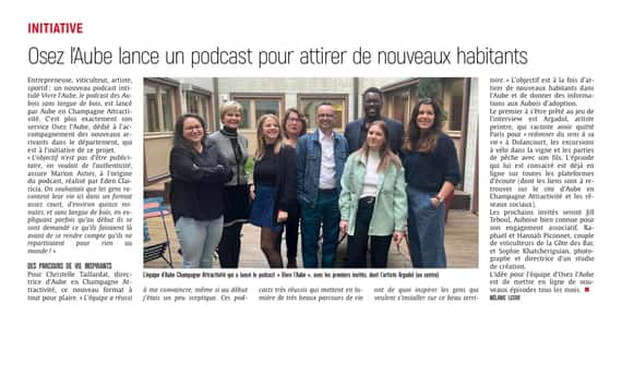 Osez l’Aube lance un podcast pour attirer de nouveaux habitants