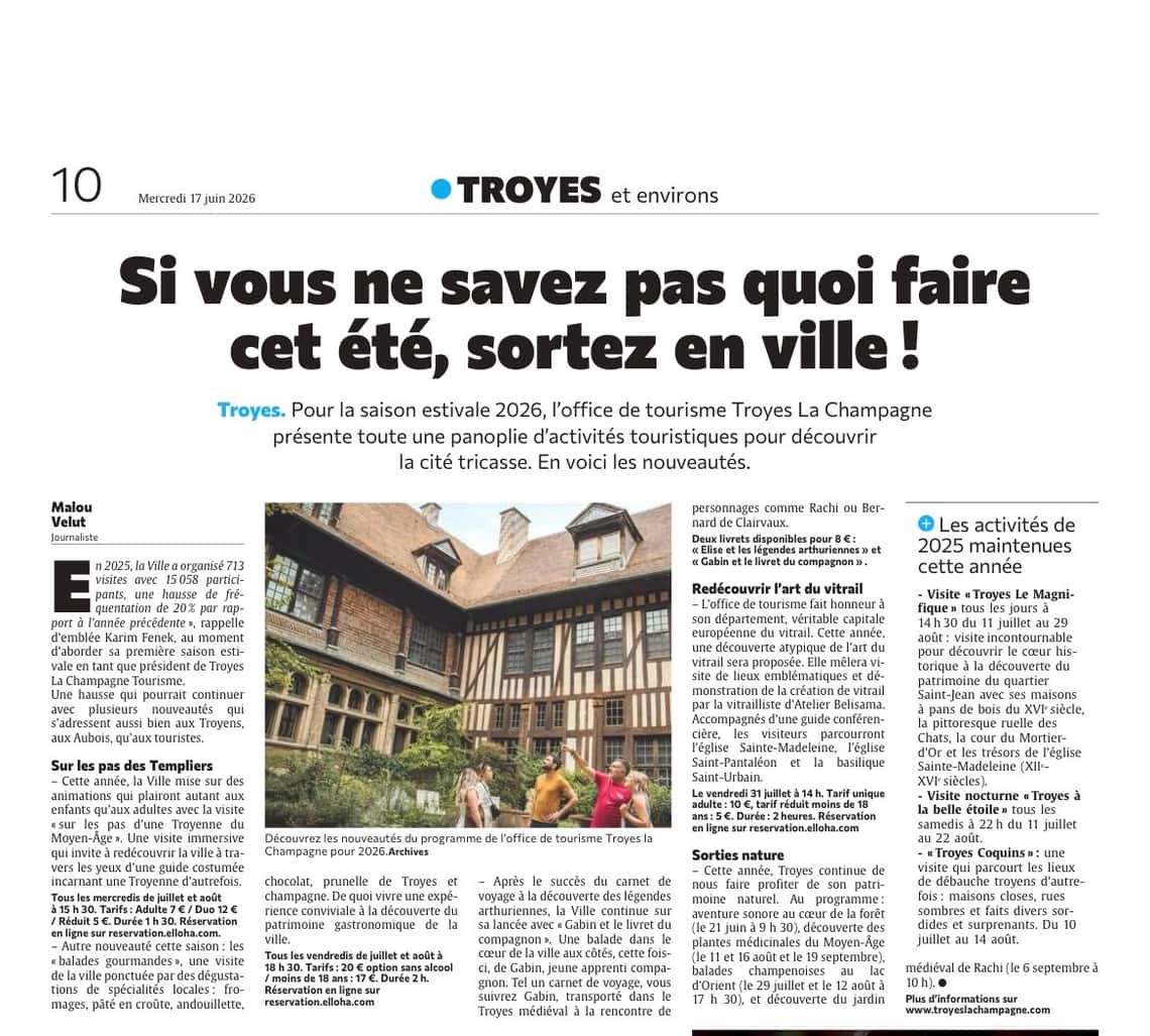 Si vous ne savez pas quoi faire cet été, sortez en ville !