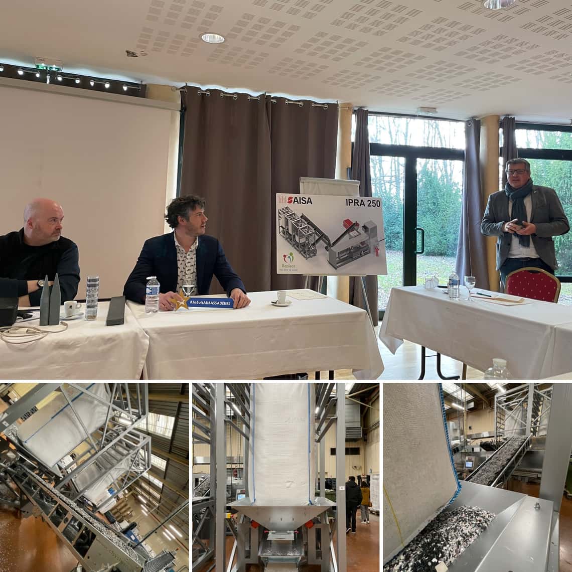 Visite du site de production de La Compagnie des Agrafes à Vignes.