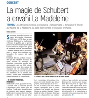 JUST CLASSIK FESTIVAL : La magie de Schubert a envahi La Madeleine