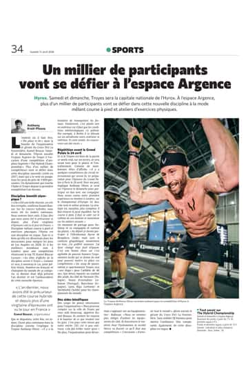 Un millier de participants vont se défier à l'espace Argence