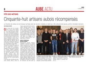 Cinquante-huit artisans aubois récompensés