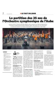 La partition des 25 ans de l'Orchestre Symphonique de l'Aube