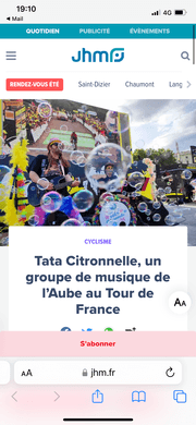 Tata Citronnelle, un groupe de musique de l’Aube au Tour de France