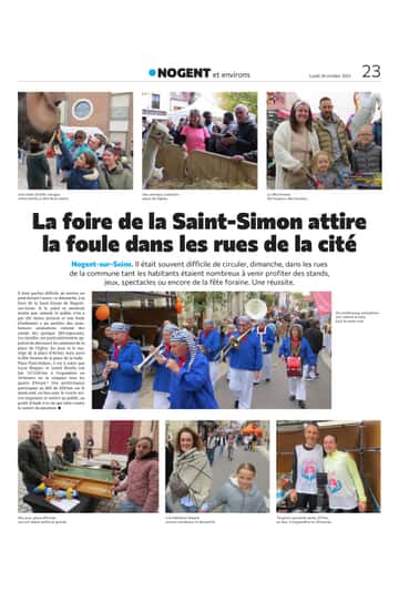 La foule à la foire de la Saint-Simon de Nogent-sur-Seine